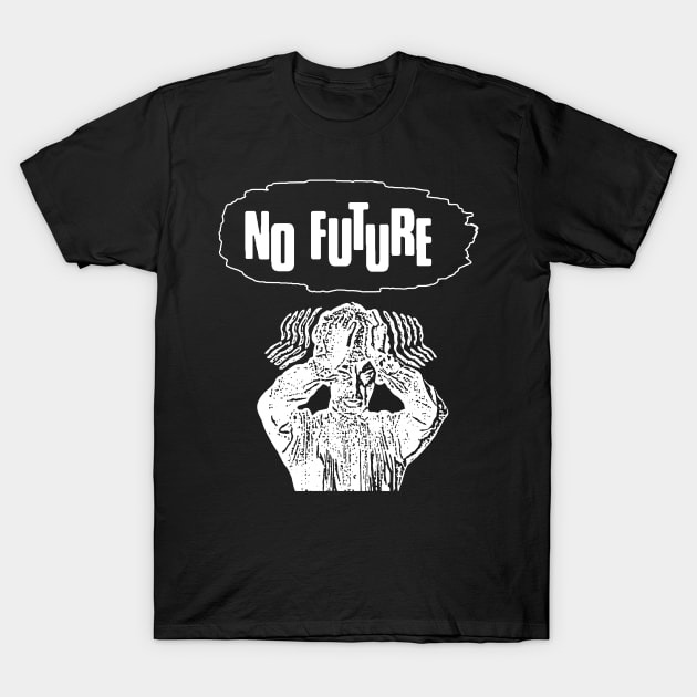No future t shirt punk crass anarchy hardcore T-Shirt by TeeFection